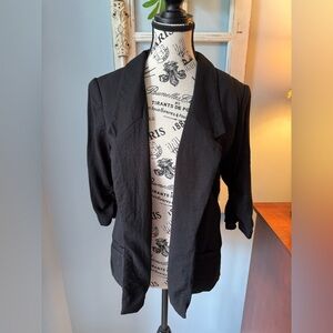 Women’s LC Lauren Conrad 3/4 Sleeve Black Blazer Size 6